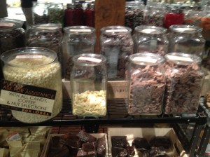 So many chocolate piles at this place