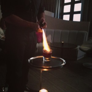 I want all my drinks to come on fire