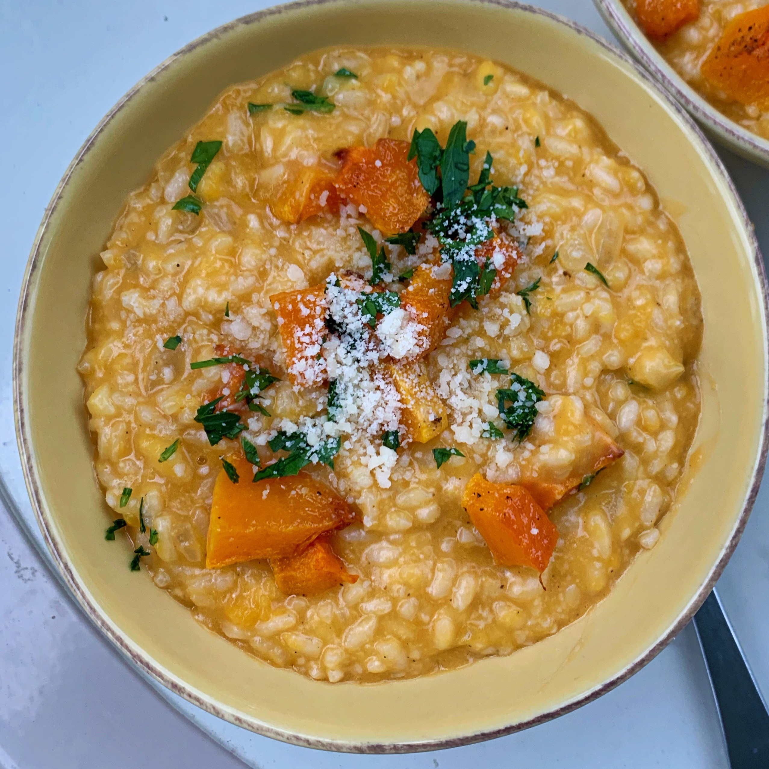 Butternut Squash Risotto | Roxana's Kitchen